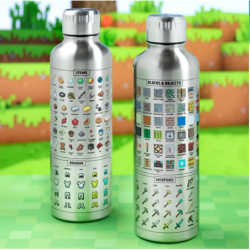 Bouteille d'eau Minecraft en métal 500ml