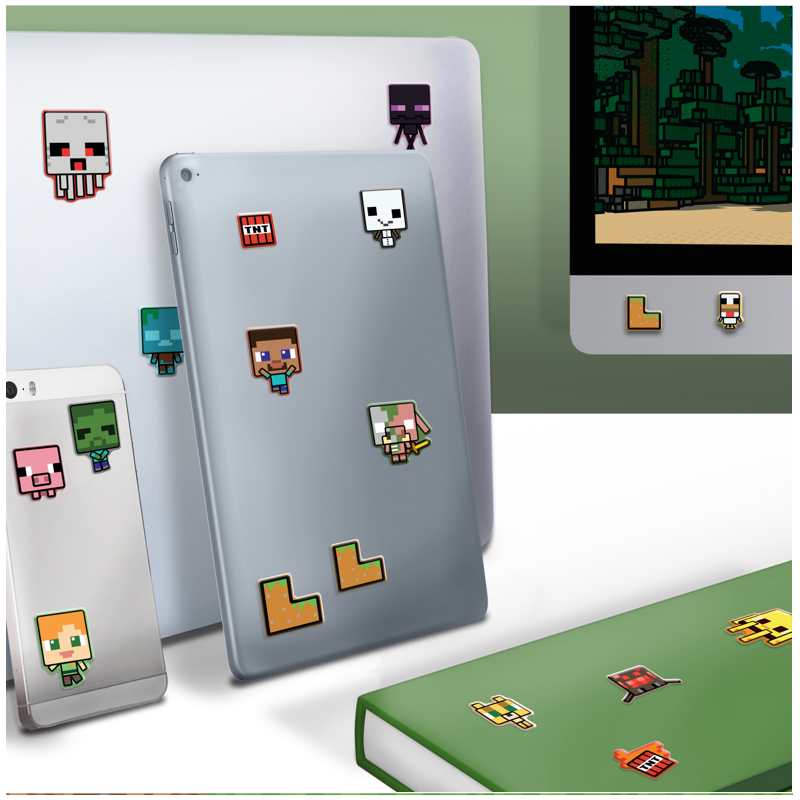 Autocollants Minecraft Puffy Gadget Decals