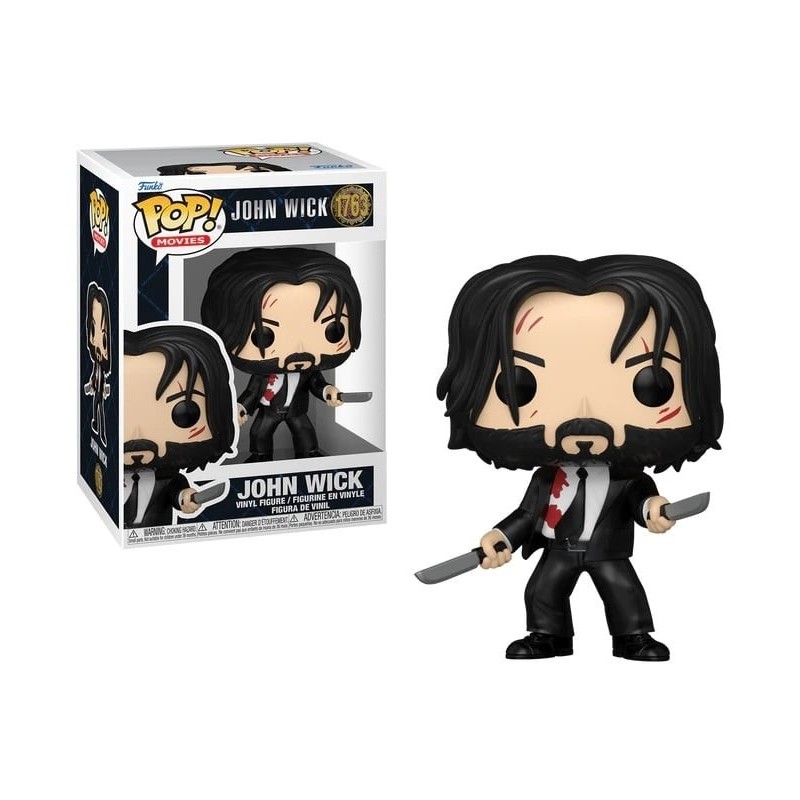 Figurine POP John Wick avec couteaux N° 1763 Figurine POP John Wick avec couteaux N° 1763