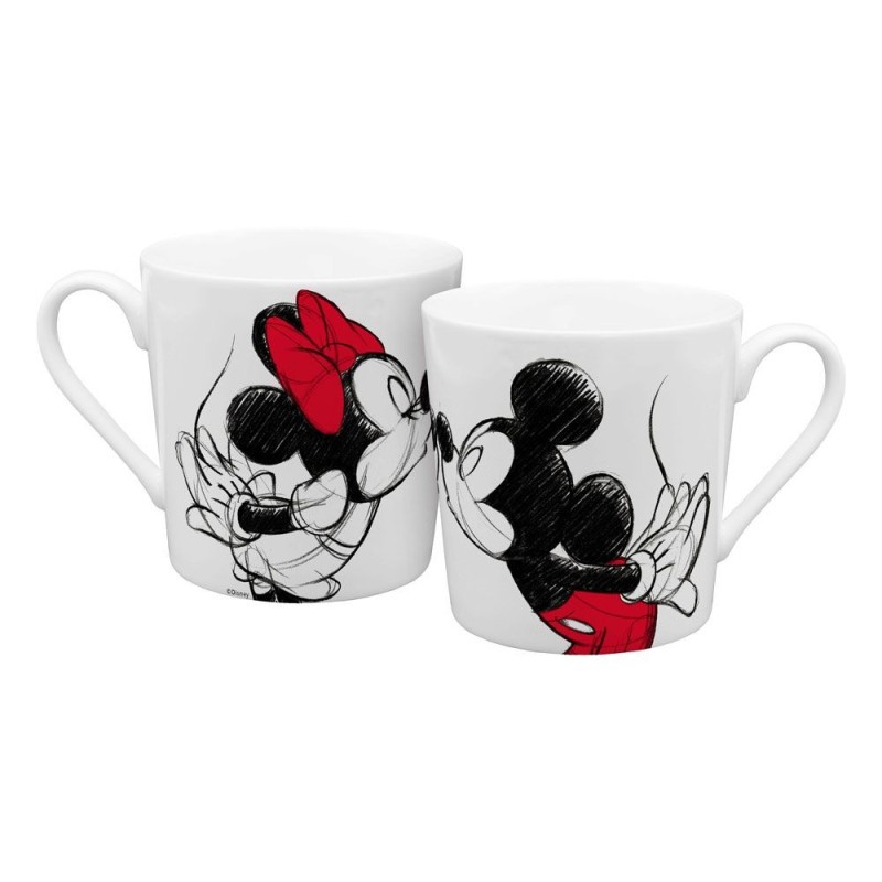 Mug Mickey Minnie Kiss Sketch 350ml - Disney Mug Mickey Minnie Kiss Sketch 350ml - Disney