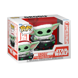 Sw Star Wars Pop Holiday Grogu Pram Santa