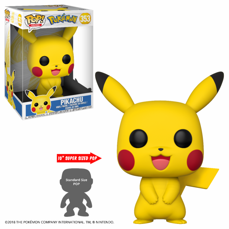 Figurine POP JUMBO 10" N° 353 - Pikachu - Pokémon Figurine POP JUMBO 10" N° 353 - Pikachu - Pokémon