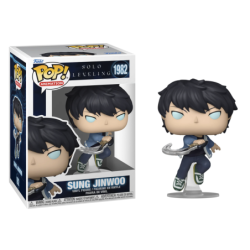 Figurine POP Animation N° 1982 - Sung Jinwoo avec Chase - Solo Leveling