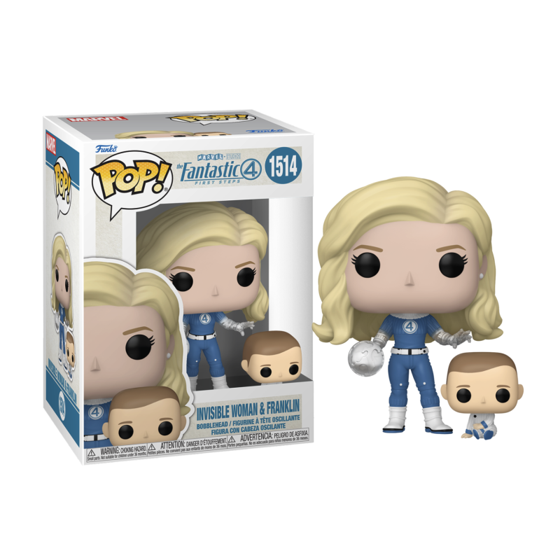 Figurine POP La Femme Invisible et Franklin N°1514 - Les 4 Fantastiques Figurine POP La Femme Invisible et Franklin N°1514 - Les 4 Fantastiques