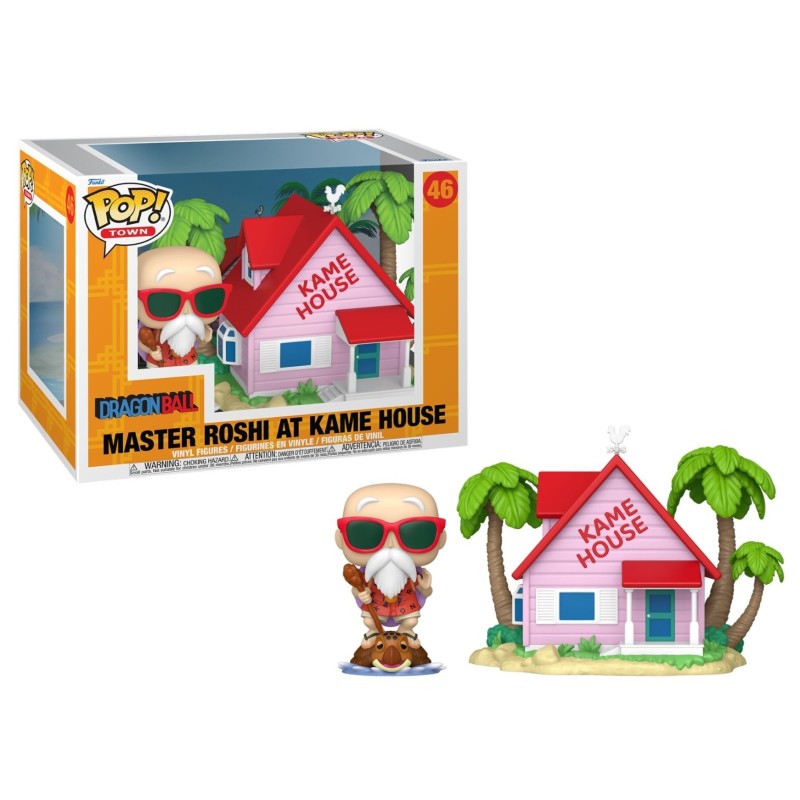 Figurine POP TOWN N°46 Kame House avec Tortue Géniale / Master Roshi - Dragon Ball Figurine POP TOWN N°46 Kame House avec Tortue Géniale / Master Roshi - Dragon Ball
