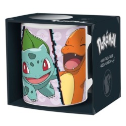 Mug Salamèche, Bulbizarre, Carapuce, Pikachu 320ml Pokemon