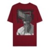T-Shirt Chainsaw Man Smile Bordeaux