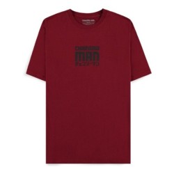 T-Shirt Chainsaw Man Smile Bordeaux