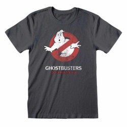 T-shirt anthracite SOS Fantômes Ghostbusters – Japanese Text Logo