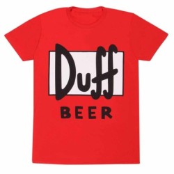 T-shirt rouge Duff beer The Simpsons