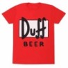 T-shirt rouge Duff beer The Simpsons