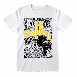 T-shirt blanc The Simpsons – Graffiti