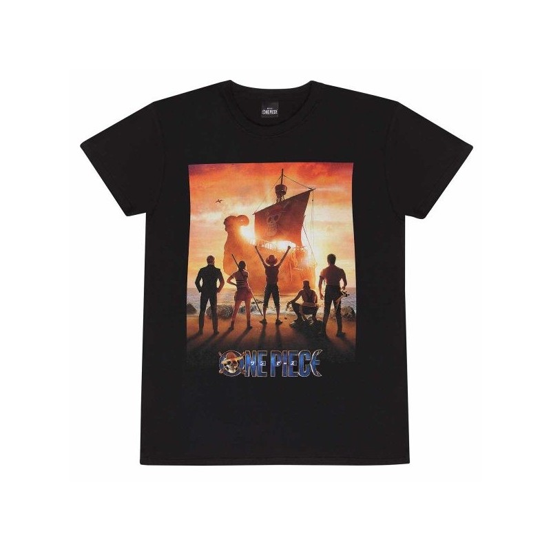 T-shirt noir One Piece – Key Art