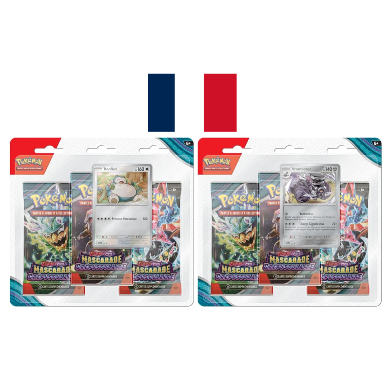 Blister 3 boosters Mascarade Crepusculaire EV06 2024/05 - Français - Cartes Pokémon