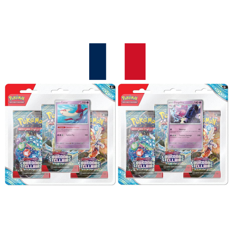 Blister 3 boosters EV07 Couronne Stellaire 09/2024 Français - Pokémon