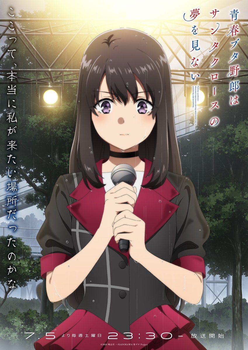 Nouveau visuel pour l'anime Rascal does not dream of Santa Claus
