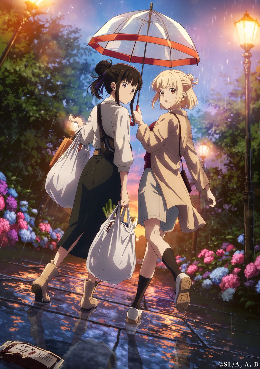 Nouveau visuel pour l'anime original Lycoris Recoil 
